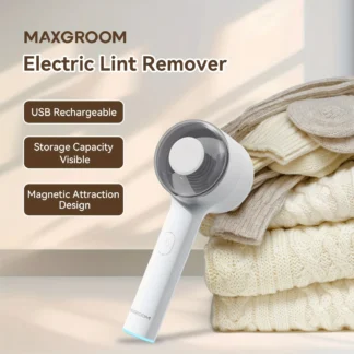 MAXGROOM-Afeitadora de tela pelusa recargable, eliminador de pelusas eléctrico, recortador de bolas de lana con suéter, afeitadora portátil de lana