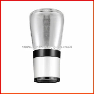 Molinillo Manual de Sal y Pimienta, Transparente, de Vidrio, para Especias, Utensilios de Cocina, Blanco-ABLM