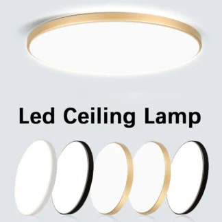 Panel de luz de techo Led súper resistente al agua, luces de baño, luz de pared de 30W, luz led para cocina, dormitorio, lámpara de techo ultrafina