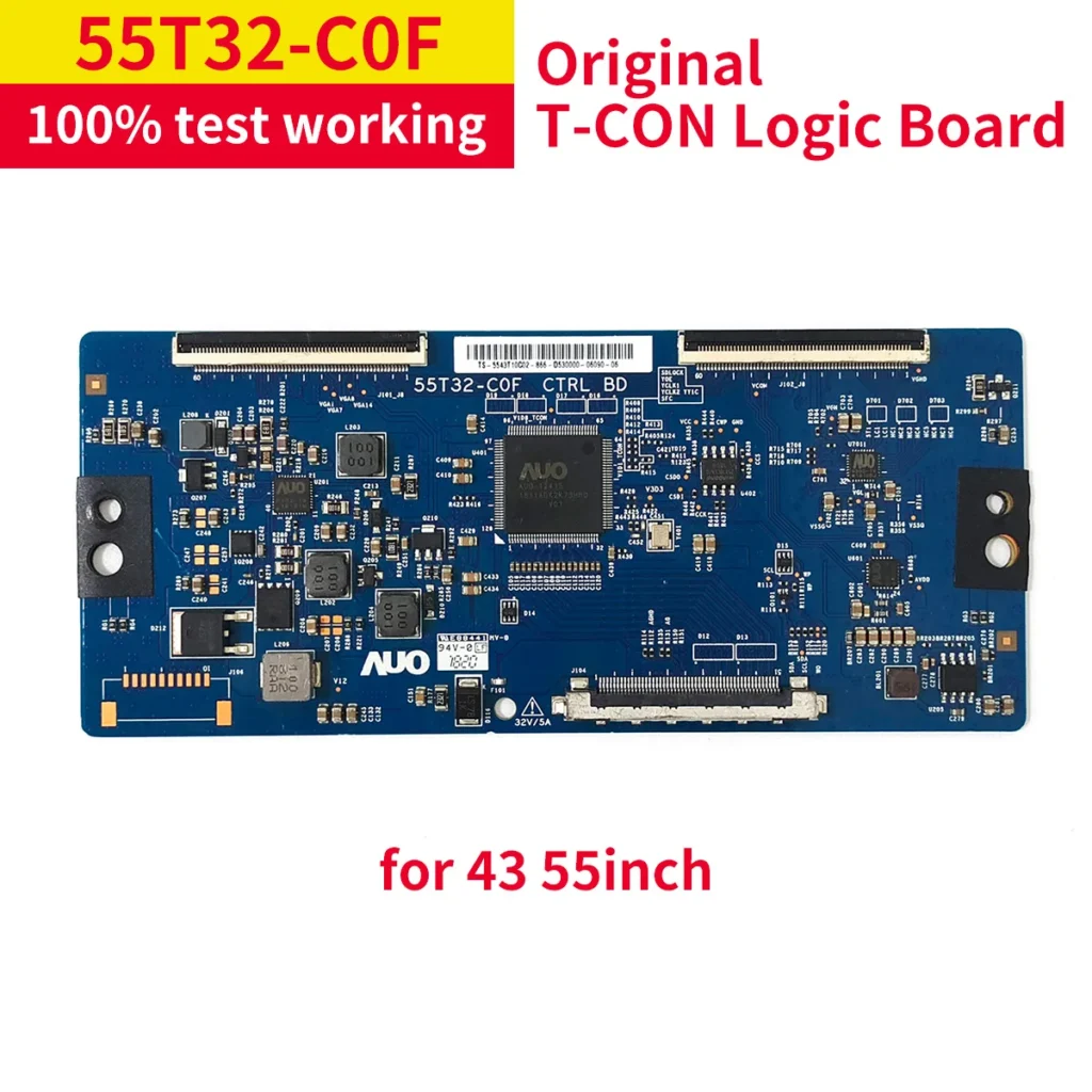 Placa lógica profesional 55T32-C0F CTRL BD, placa lógica T-CON de 43 pulgadas, 55T32, COF de 50 pulgadas, 55t32c0f, 55t32 Original para 43 y 55 pulgadas