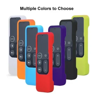 Funda protectora de silicona colorida, piel anticaída para Apple TV 4, Control remoto, cubierta protectora impermeable a prueba de polvo