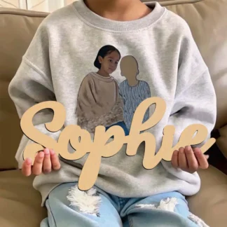 Letrero Decorativo de Madera con Texto Personalizado, Estilo Creativo Sophie, Orientación Vertical, Decoración para Colgar en la Puerta