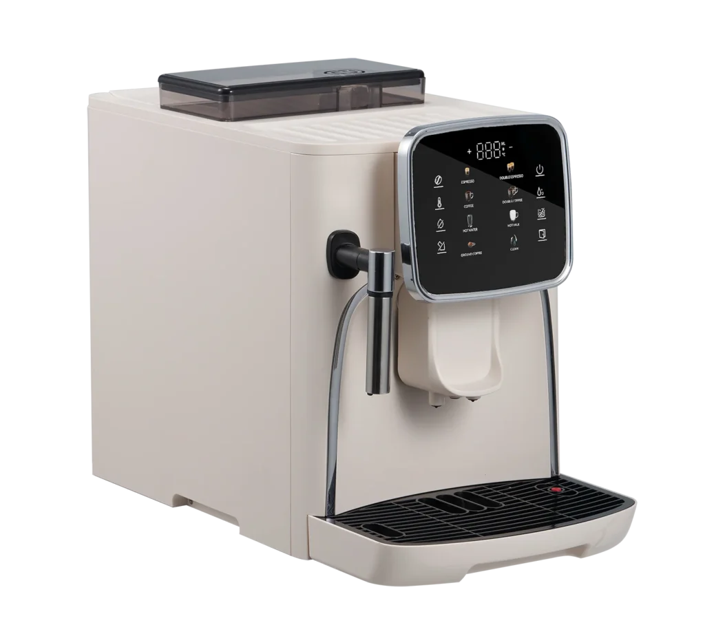 Cafetera Automática con Pantalla Táctil, para Café en Grano o en Polvo, con Espumador de Leche, para el Hogar, Espresso, en Oferta
