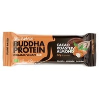 10 x Barra de proteína orgánica y vegana buddha con cacao y almendras 1 barrita de 47g - Iswari