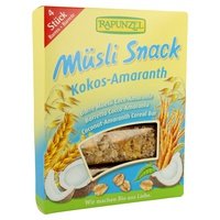 Barrita Muesli Coco y Amaranto 4 x 29 gr Rapunzel