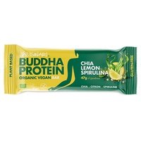 10 x Barra de Proteína Orgánica y Vegana Buddha con Chía, Limón y Espirulina 1 barrita de 47g - Iswari