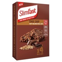Barritas alimenticias sabor choc chip 4 barritas (Chocolate) - SlimFast