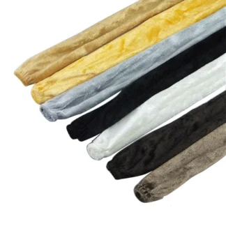 Cubierta de tela de cadena colgante de franela, 2 piezas, 80cm, lámpara de cristal LED, funda protectora antioxidante para cadena