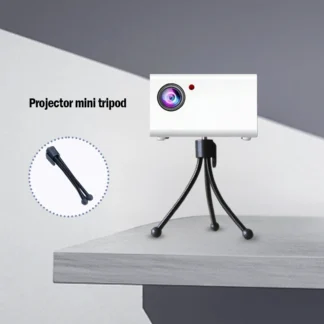 El mini soporte para proyector de escritorio se puede utilizar para escritorios de oficina y mesitas de noche para el hogar sin agujeros de perforación