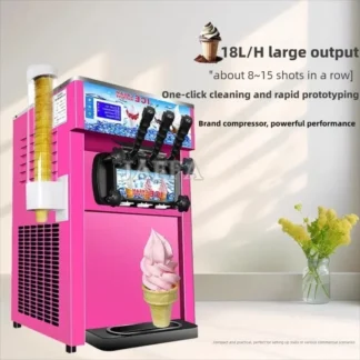 Máquina de helado de servicio suave, máquina de helado automática china, máquina de helado portátil de servicio suave de mesa