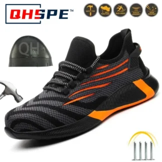 Zapatos de seguridad para el trabajo para hombre, zapatillas de trabajo antipinchazos, zapatos de trabajo indestructibles para hombre, botas ligeras para hombre, botas de seguridad