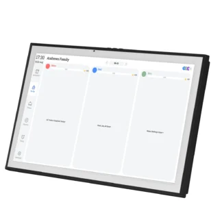 Organizador Familiar Inteligente de 21.5 Pulgadas con Pantalla Táctil Interactiva, Montable en Pared y Escritorio