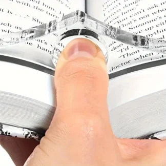 Soporte de acrílico transparente para libros - Marcador de página expandible para libros