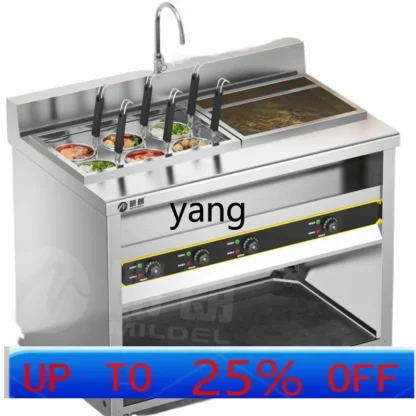 XCCommercial Olla Eléctrica para Sopa de Fideos, Olla de Cocina Dedicada para Tiendas de Fideos, Olla para Fideos Picantes y Dumplings, Olla Maocai a Gas