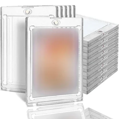 Tarjetero magnético duro de 35PT para tarjetas fotográficas de ídolo Kpop, funda protectora para tarjetas comerciales deportivas, estuche de exposición, 1-30 Uds.