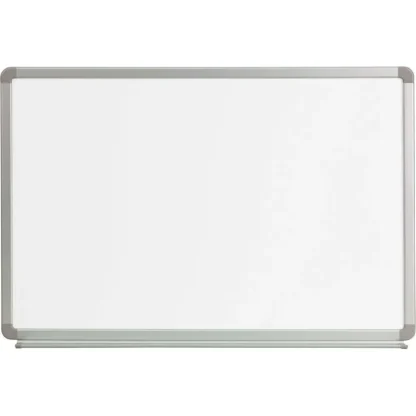 Pizarra blanca magnética de acero galvanizado, 36 ancho x 24 alto, con bandeja marcadora