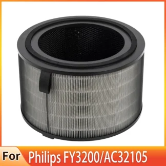 Compatible con filtro de carbón activado con cartucho filtrante purificador de aire Philips FY3200/AC32105