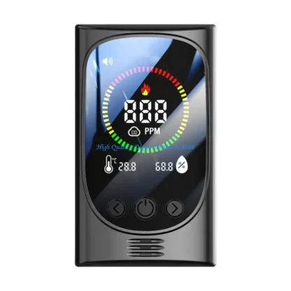U2JE Alarma monóxido carbono precisión con detecciones temperatura y humedad ABS