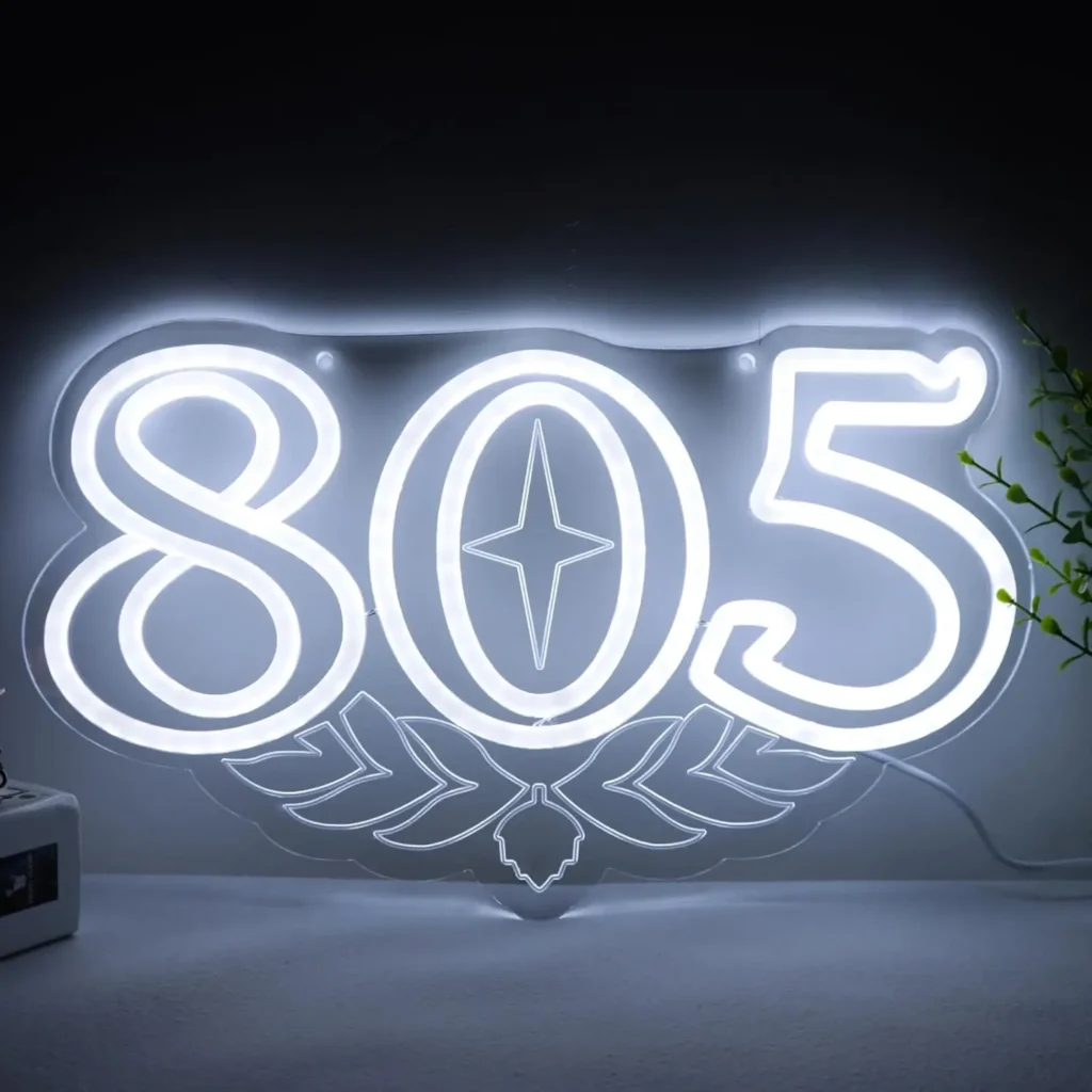 Letrero de Neón 805, Luz LED USB para Decoración de Pared, Ideal para Bares, Restaurantes, Salas de Juego, Dormitorios, Regalo, Luz Nocturna