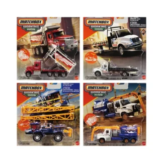 2025 nuevo 100% Mattel Original Matchbox aparejos de trabajo 1/64 FedEX coches en miniatura 1:64 coches modelo Diecast caja de partido de coche Matchbox JCY27