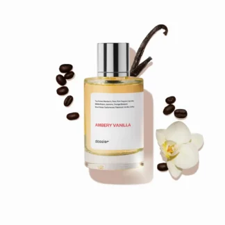 Dossier - Ambery Vanilla 3.4Oz (100ml) - Eau de Parfum - Inspirado en Black Opium de YSL - Fragancia de larga duración - Femenino