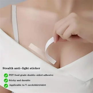 36 Piezas de Cinta Adhesiva Transparente de Doble Cara para Ropa y Cuerpo, Adhesivo Fuerte para Todos los Tonos de Piel y Telas