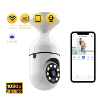 Cámara de Vigilancia con Visión Nocturna a Todo Color, Monitor de Seguridad con Seguimiento Humano Automático, Zoom, Cámara IP Mini Wifi para Interiores