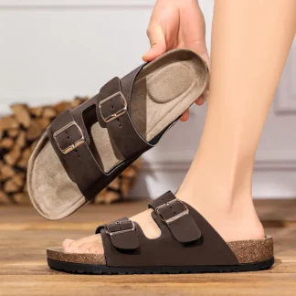 Sandalias Casuales Simples para Hombre y Mujer, Verano 2026, Zapatos de Playa para Parejas, Sandalias Retro Abiertas Antideslizantes