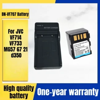 BN-VF707 Batería de cámara, cargador para JVC VF714 VF733 MG57 67 21 d350 Batería de alta calidad 7,2 V 700 mAh