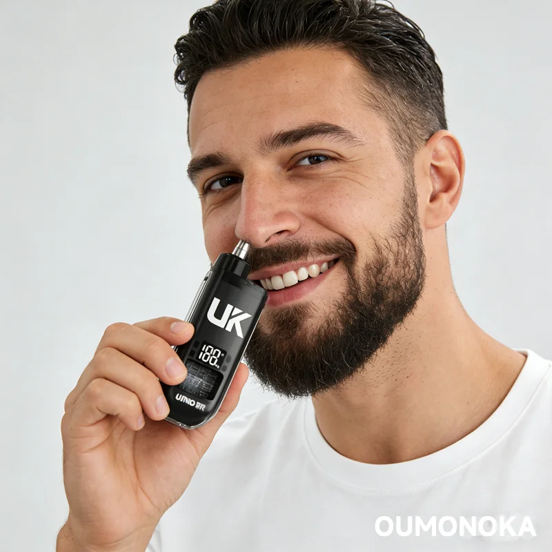 Recortador de pelo de nariz eléctrico portátil, cortar el pelo de la nariz sin dañar la cavidad nasal, poner electrodomésticos en el bolsillo