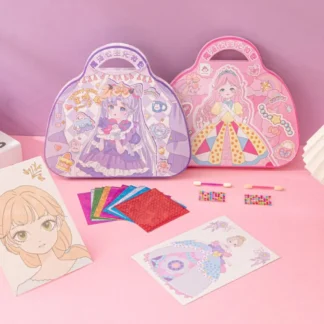 Álbum diario haz tu propia pegatina de princesa cuenta de mano personalizada vestido de princesa pegatina dibujos animados DIY Scrapbooking