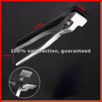 Pinza para fijar bordes de cuero, alicates para hacer bolsos de cuero, alicates para ajustar y alisar bordes de cuero, herramientas de reparación para zapateros A-ABAM