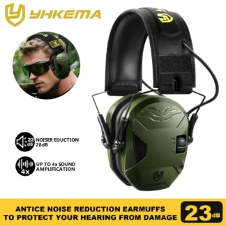 Nuevas orejeras de seguridad para tiro táctico al aire libre, protección auditiva activa delgada con reducción de ruido para caza, rango de armas